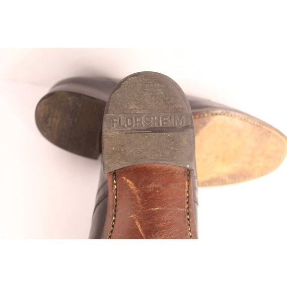 Florsheim Dress Shoes Men's 9D Black Leather Classic Lace Up Modern Y2K #23614 - Picture 9 of 12